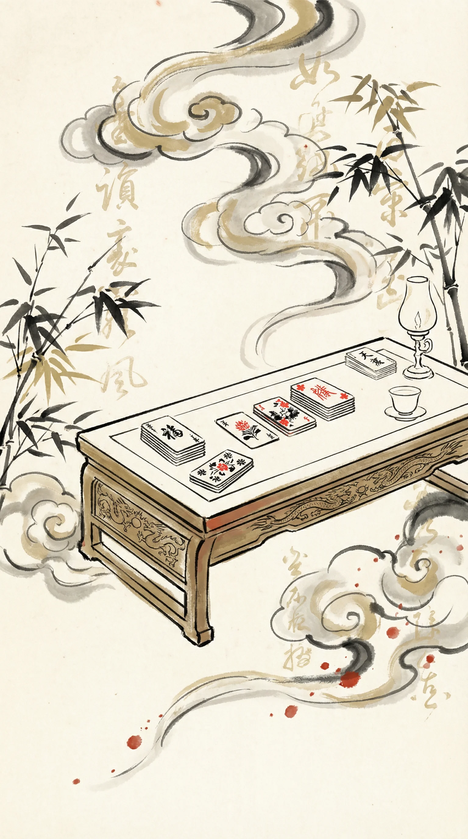 百家乐电子版古典牌桌场景