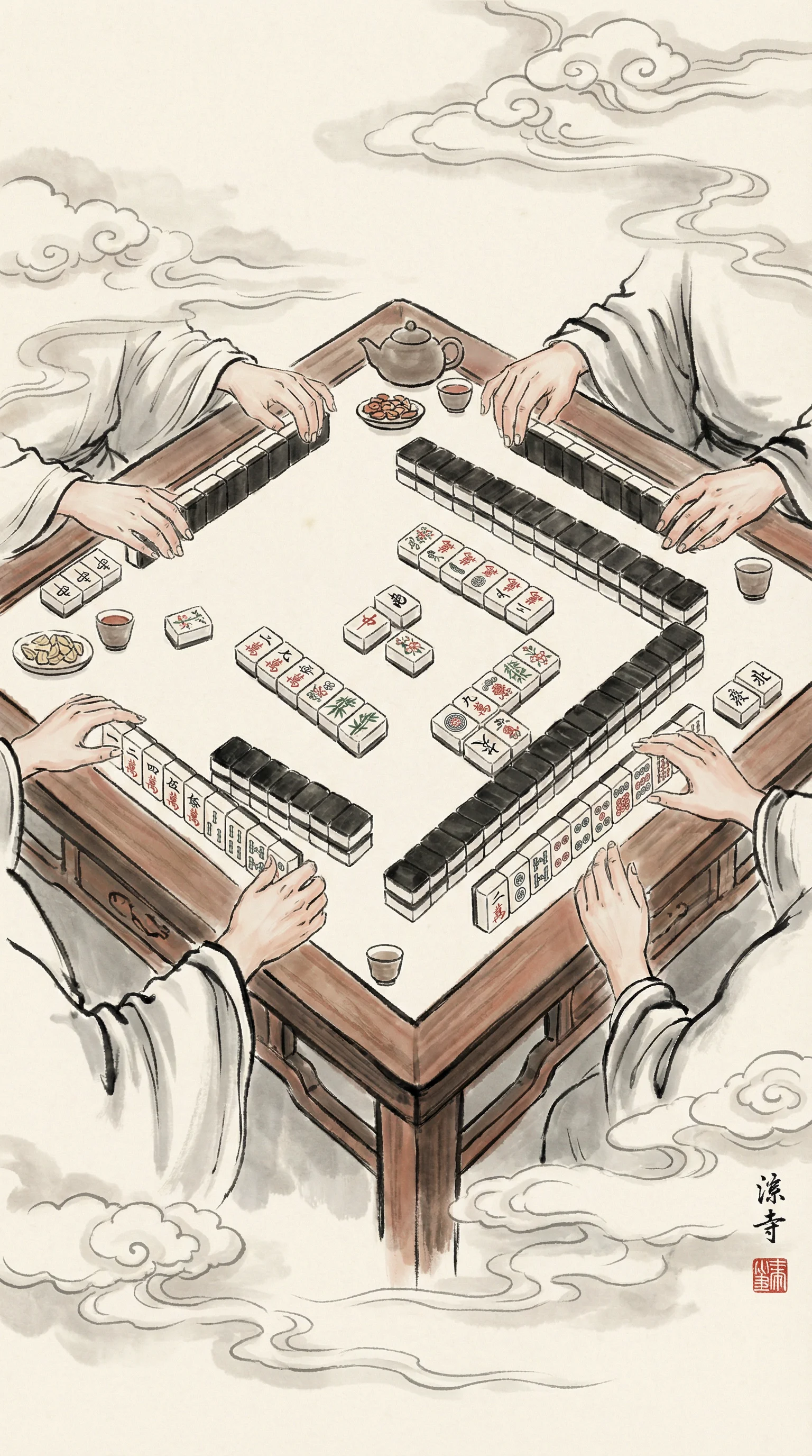 捕鱼达人经典版水墨风格游戏界面